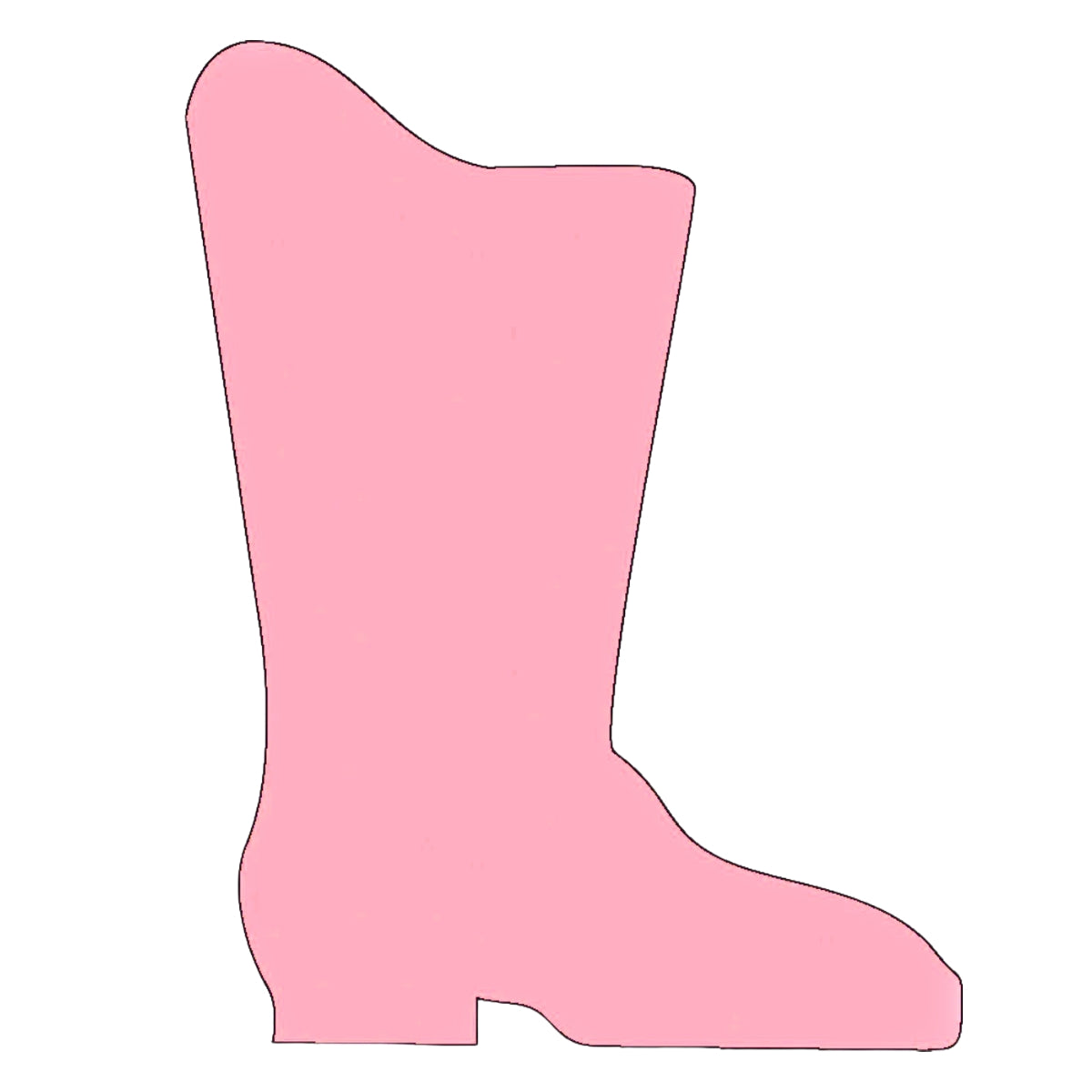 SHAPES ETC. Sticky Shape Notepad - Pink Cowgirl Boot