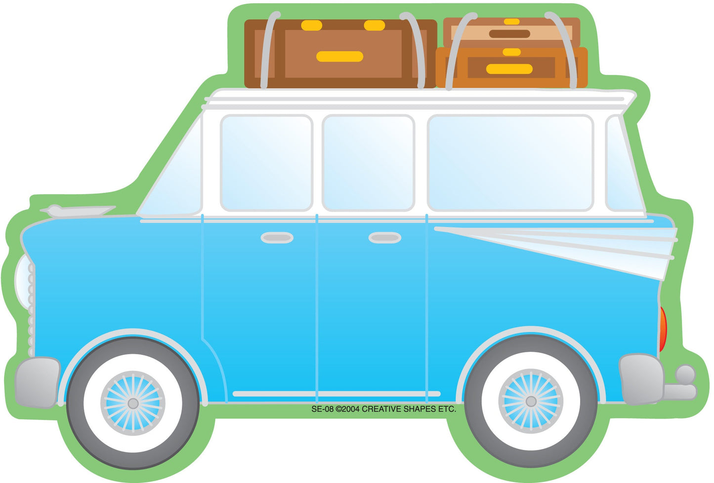 SHAPES ETC. Large Notepad - Retro Car
