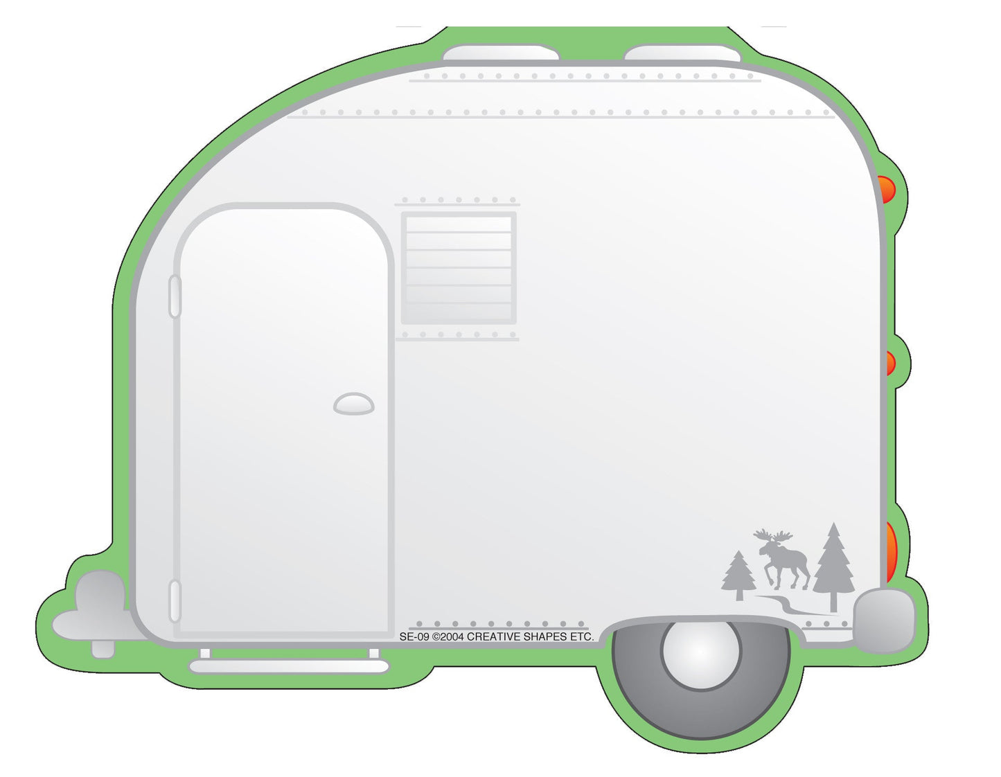 SHAPES ETC.  Large Notepad - Camper