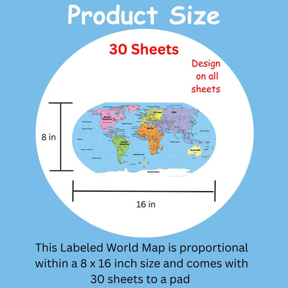 SHAPES ETC. Labeled World- Practice Maps