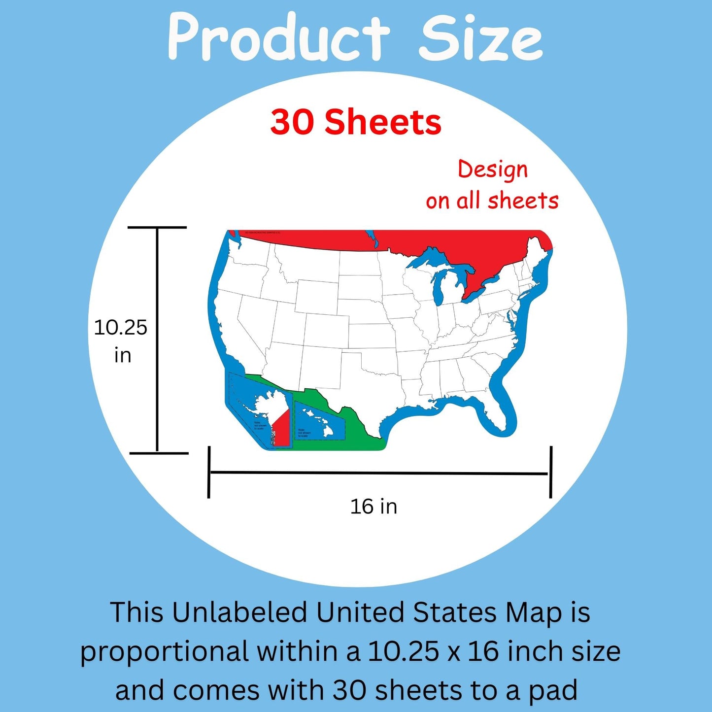 SHAPES ETC. Unlabeled U.S.- Practice Maps