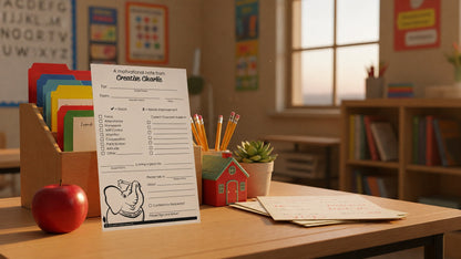SHAPES ETC.  Notes from Teachers - Creative Charlie Motivational