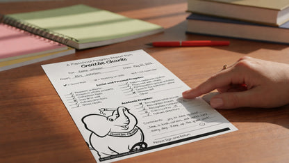 SHAPES ETC.  Notes from Teachers - Creative Charlie Preschool Progress Report