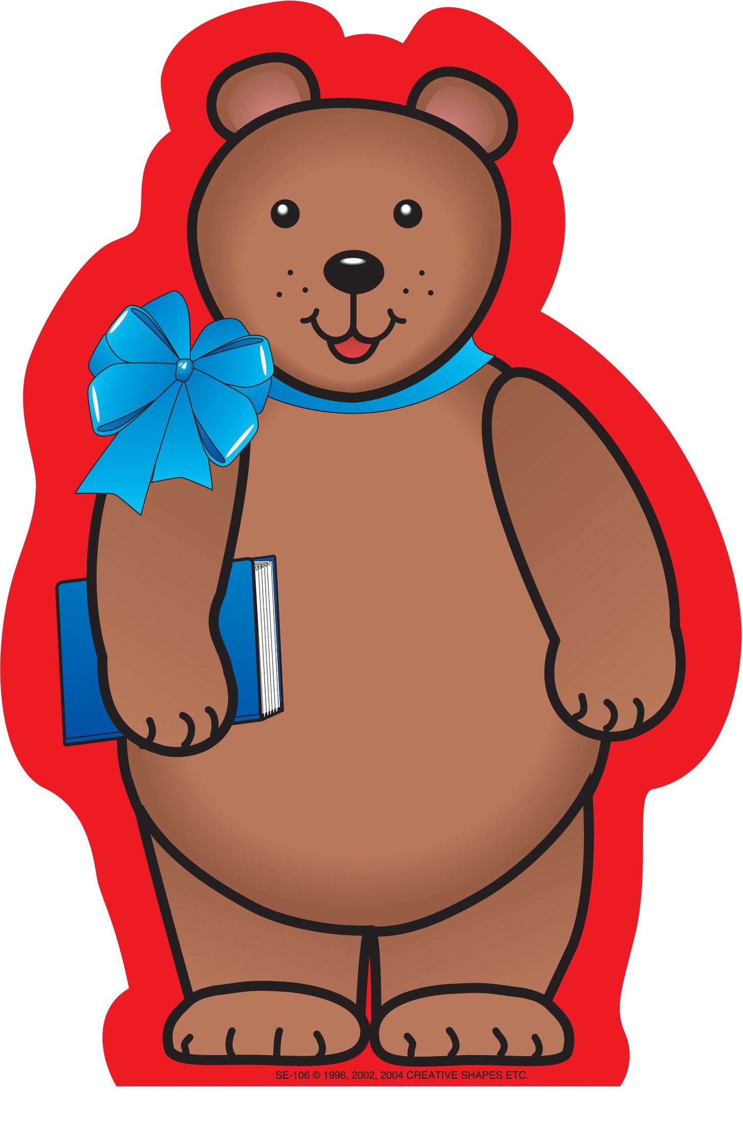SHAPES ETC. Large Notepad - Bear with Book
