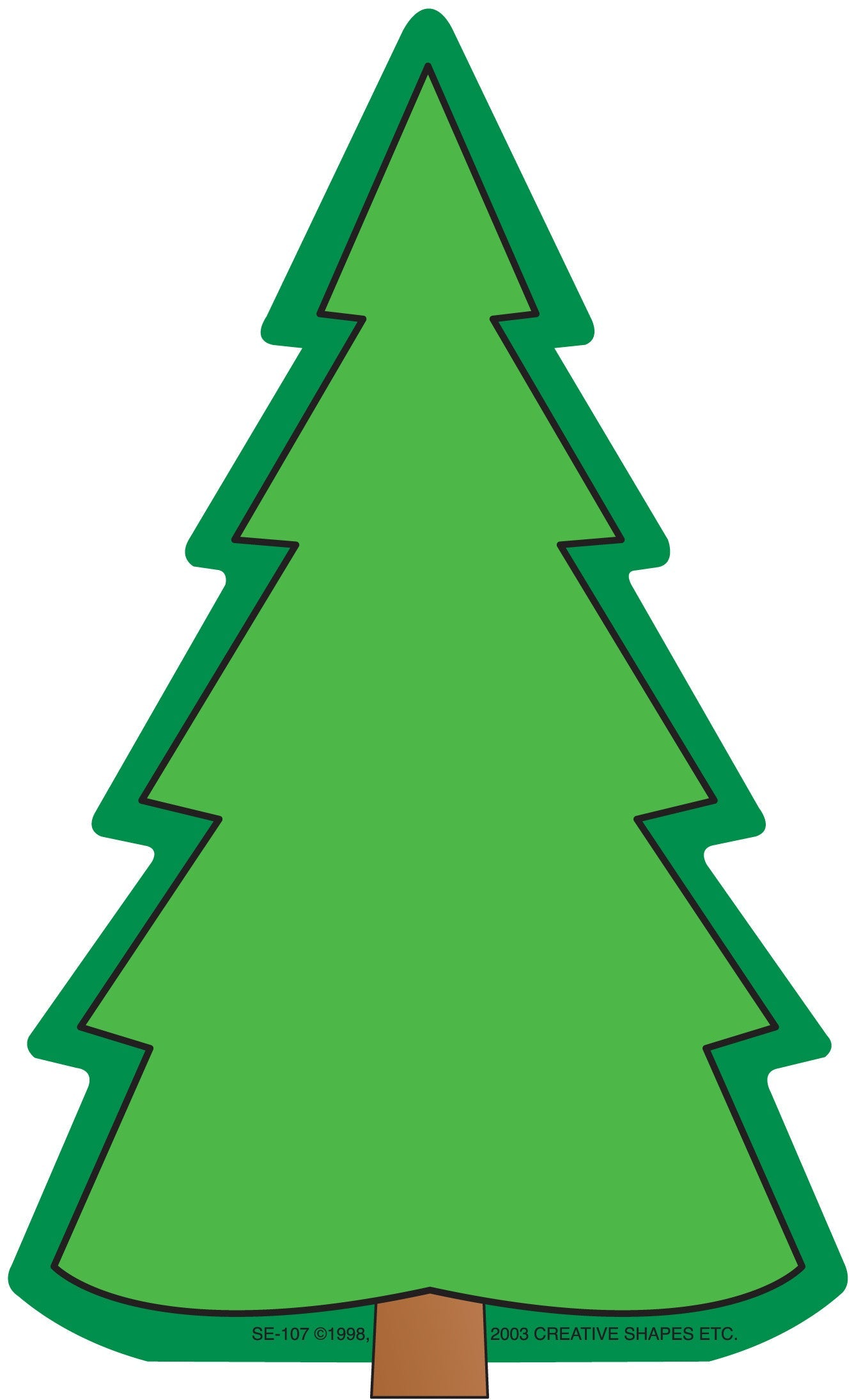 SHAPES ETC. Large Notepad - Fir Tree