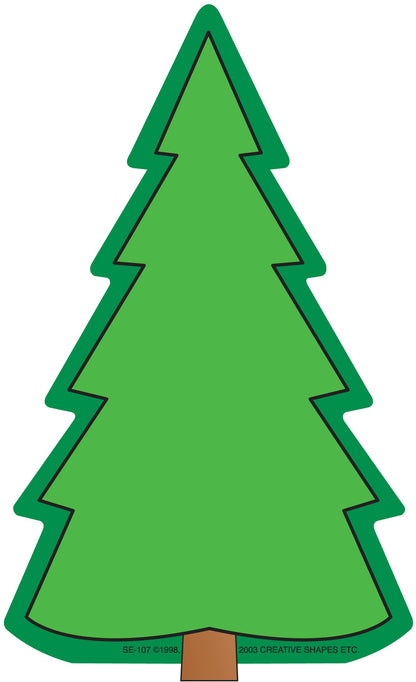 SHAPES ETC. Large Notepad - Fir Tree
