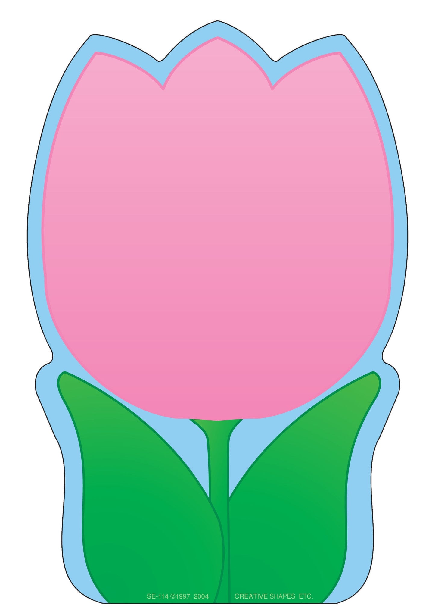 SHAPES ETC. Large Notepad - Tulip