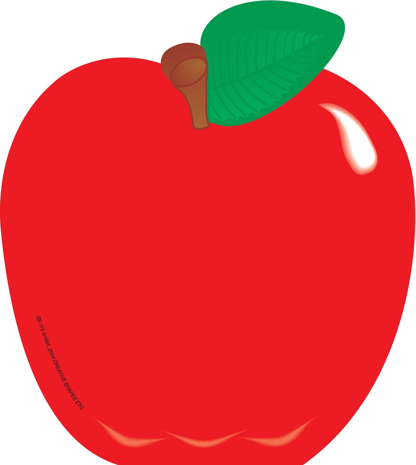 SHAPES ETC. Large Notepad Apple/Macintosh