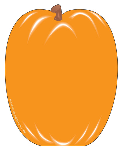 SHAPES ETC. Large Notepad - Pumpkin