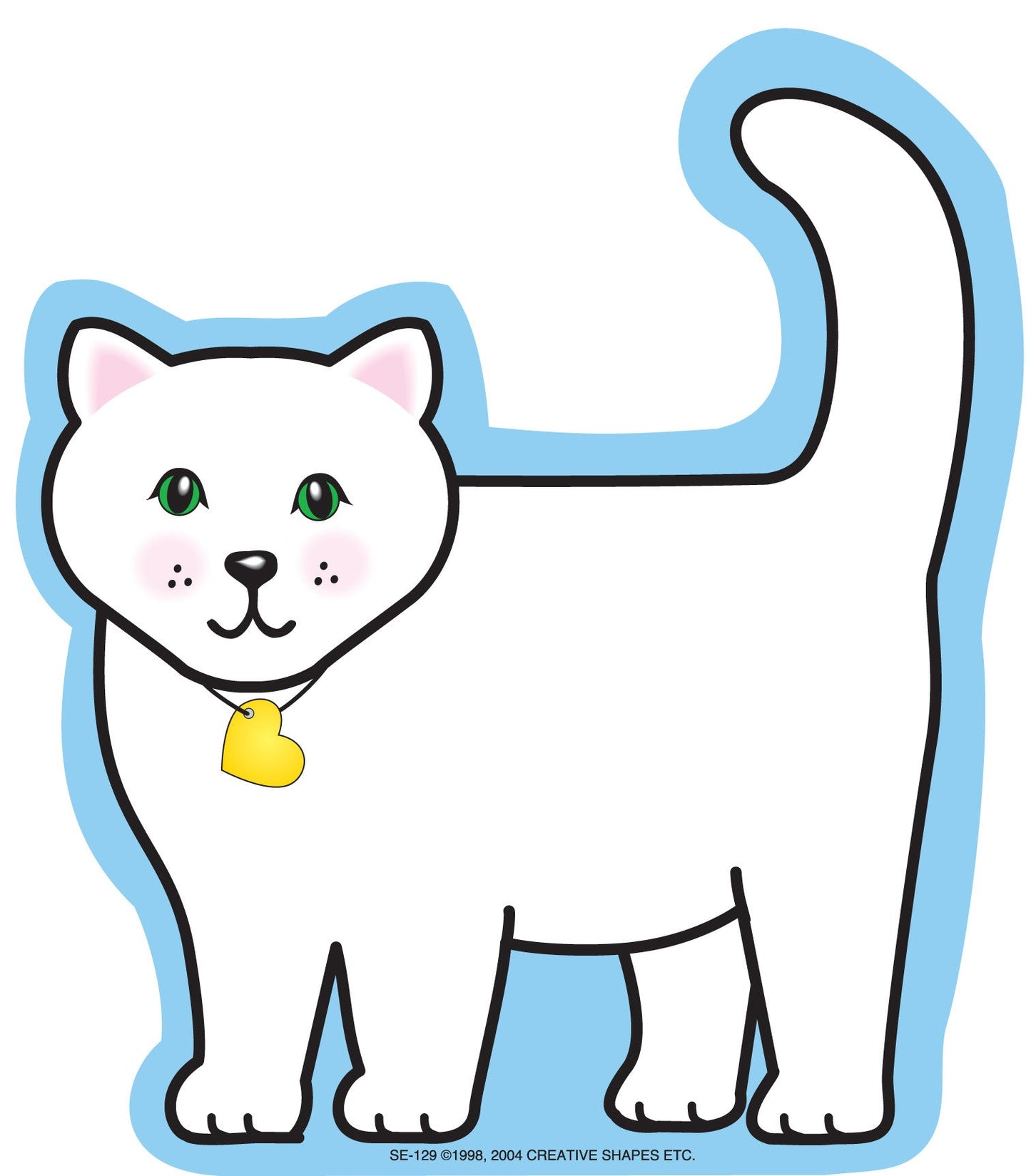 SHAPES ETC. Large Notepad - Cat
