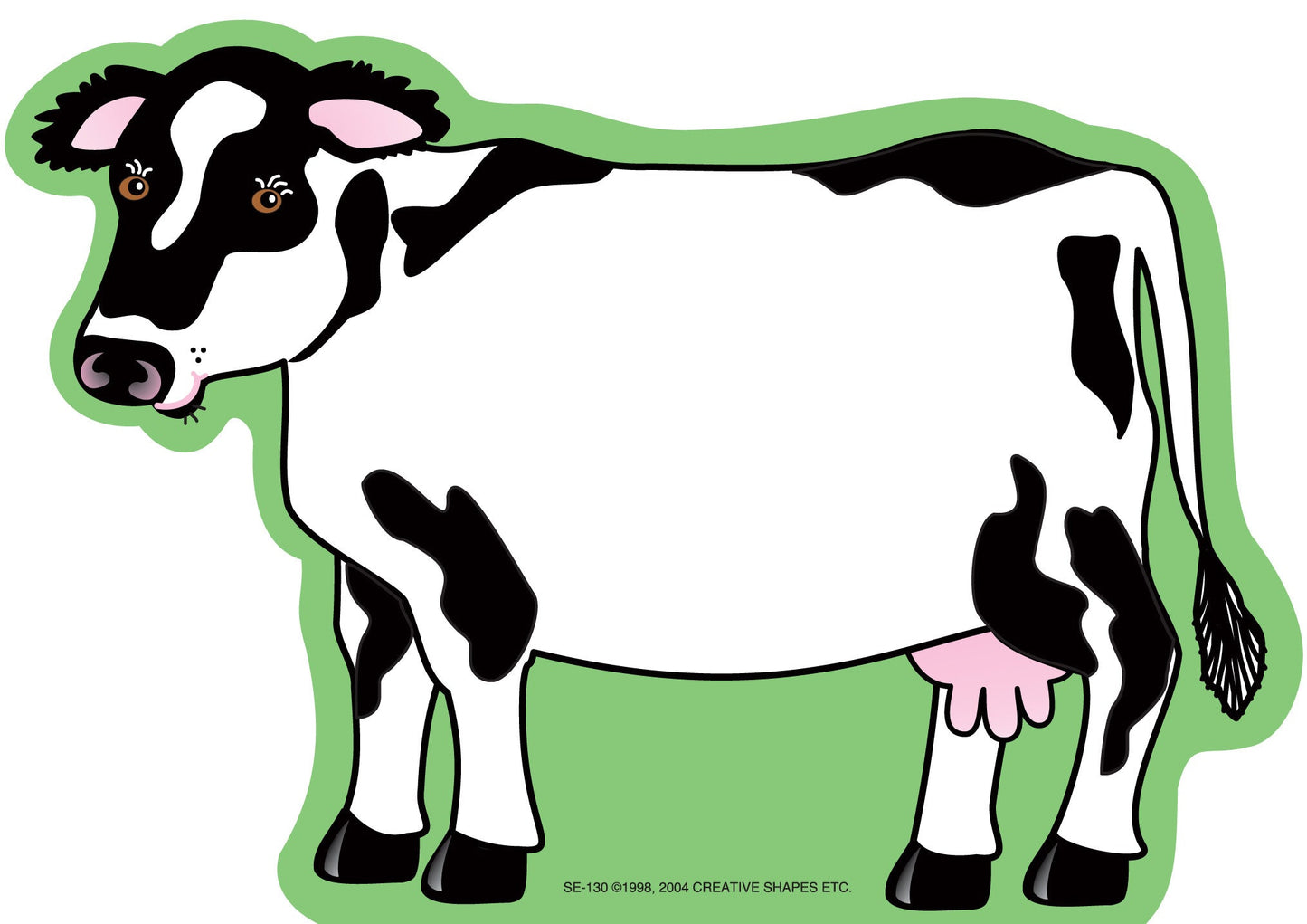 SHAPES ETC. Large Notepad - Cow