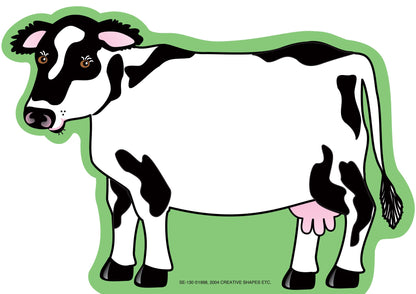 SHAPES ETC. Large Notepad - Cow