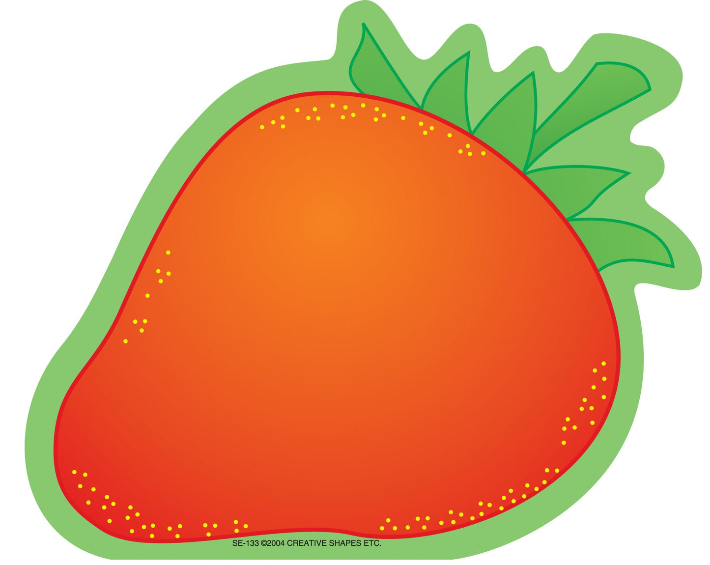 SHAPES ETC. Large Notepad - Strawberry