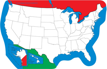 SHAPES ETC. Large Notepad - U.S. Map