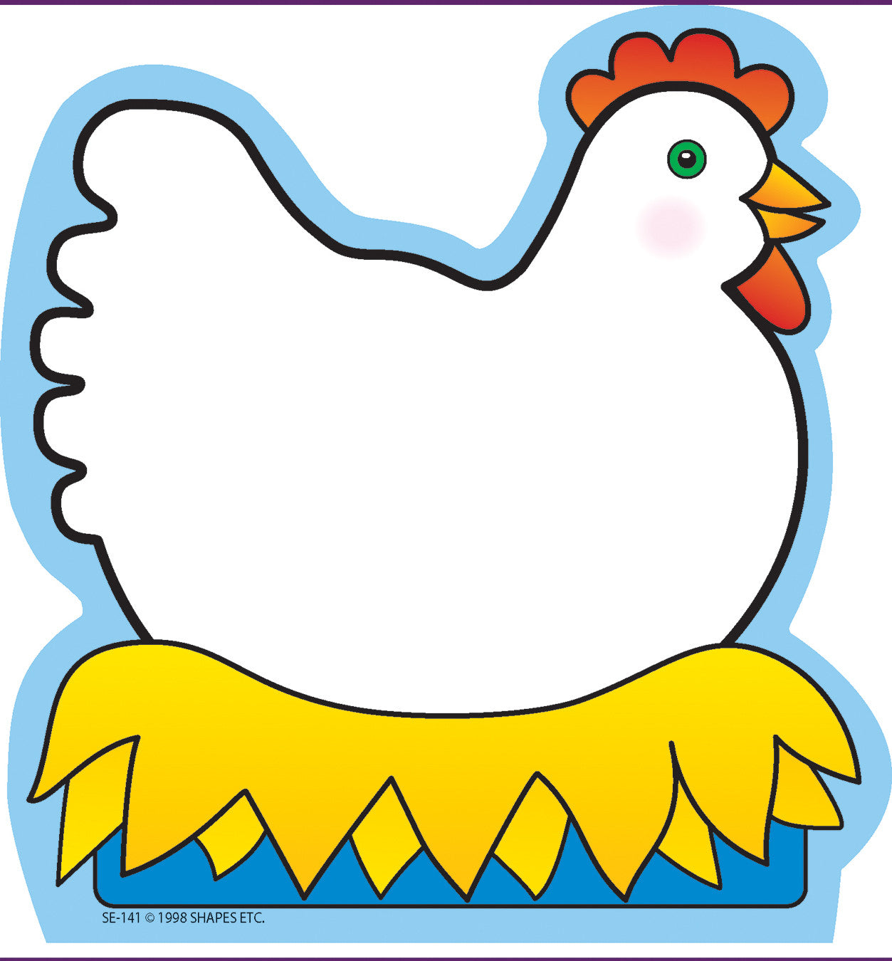 SHAPES ETC. Large Notepad - Hen/ Chick