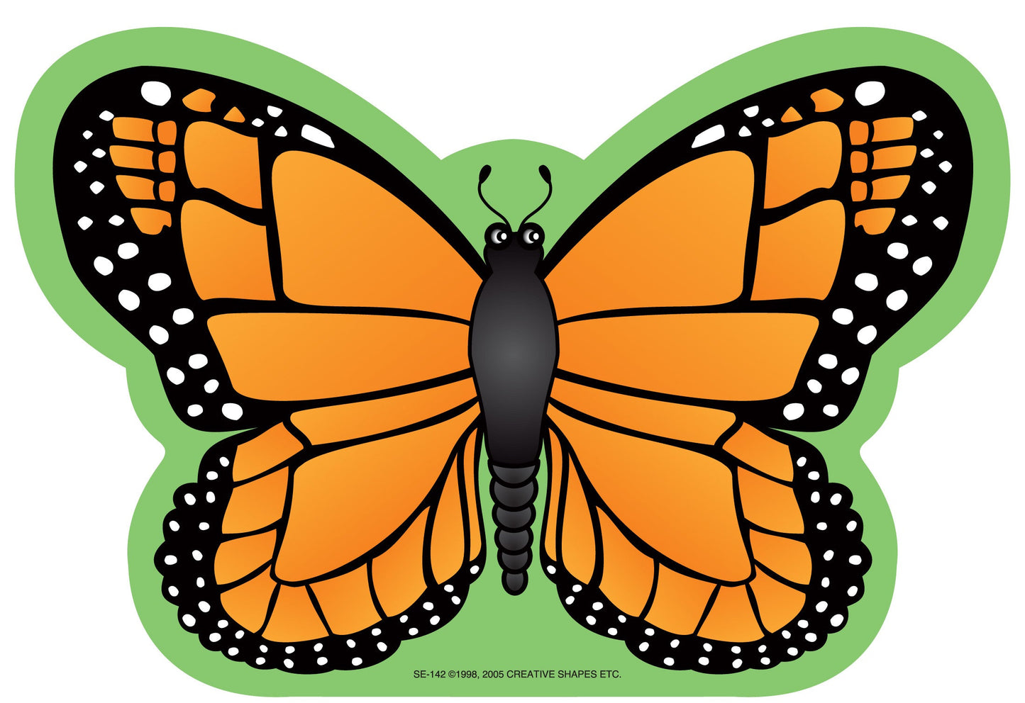 SHAPES ETC. Large Notepad - Butterfly