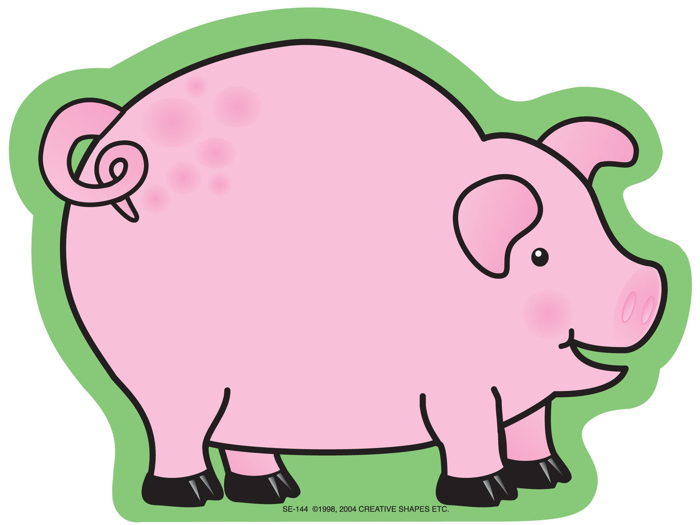 SHAPES ETC. Large Notepad - Pig