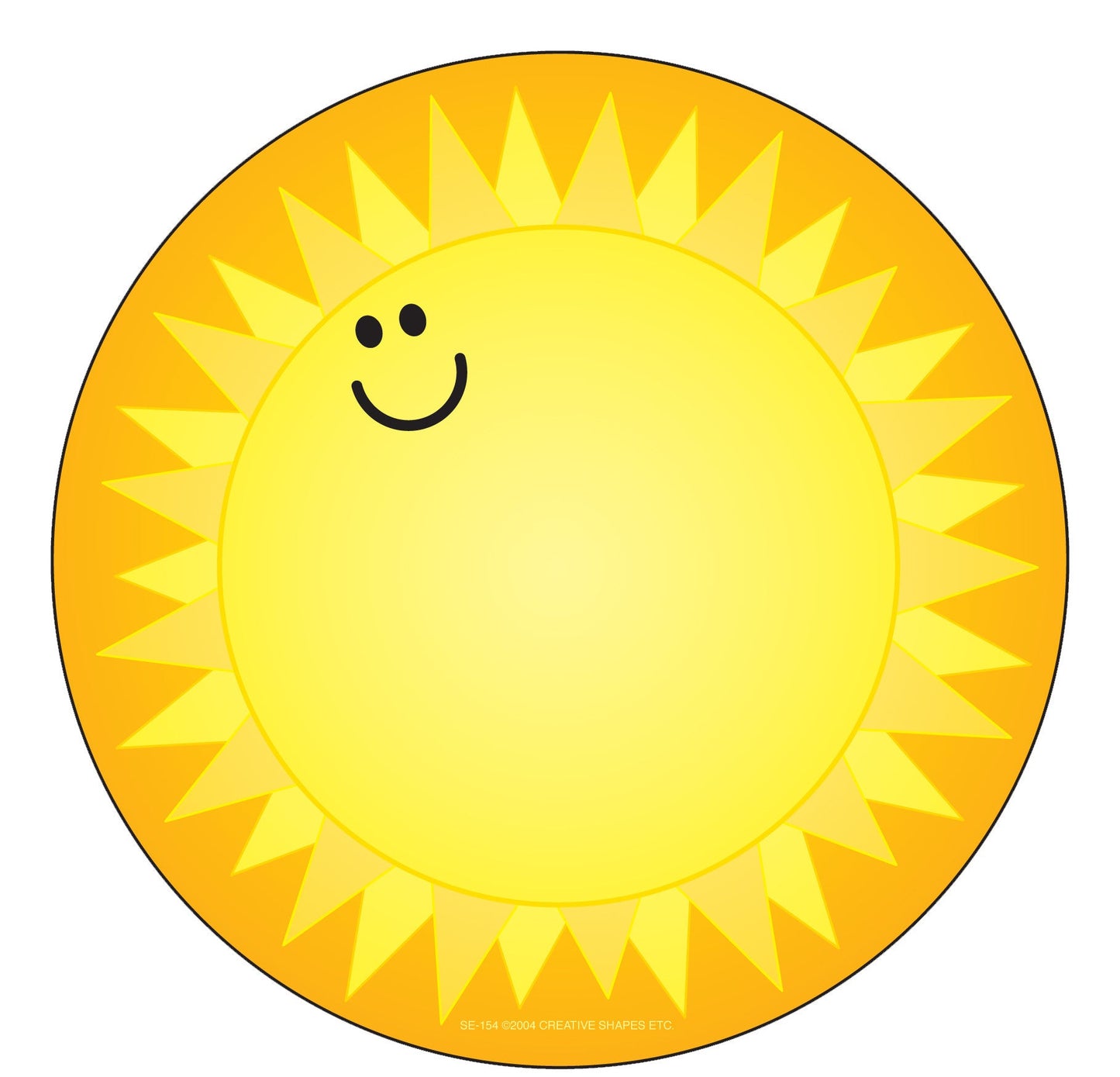 SHAPES ETC. Sunshine Large Notepad -50 sheets