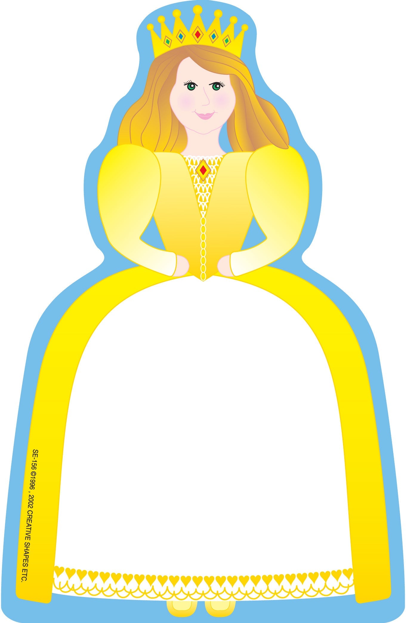 SHAPES ETC.  Large Notepad - Queen/Princess