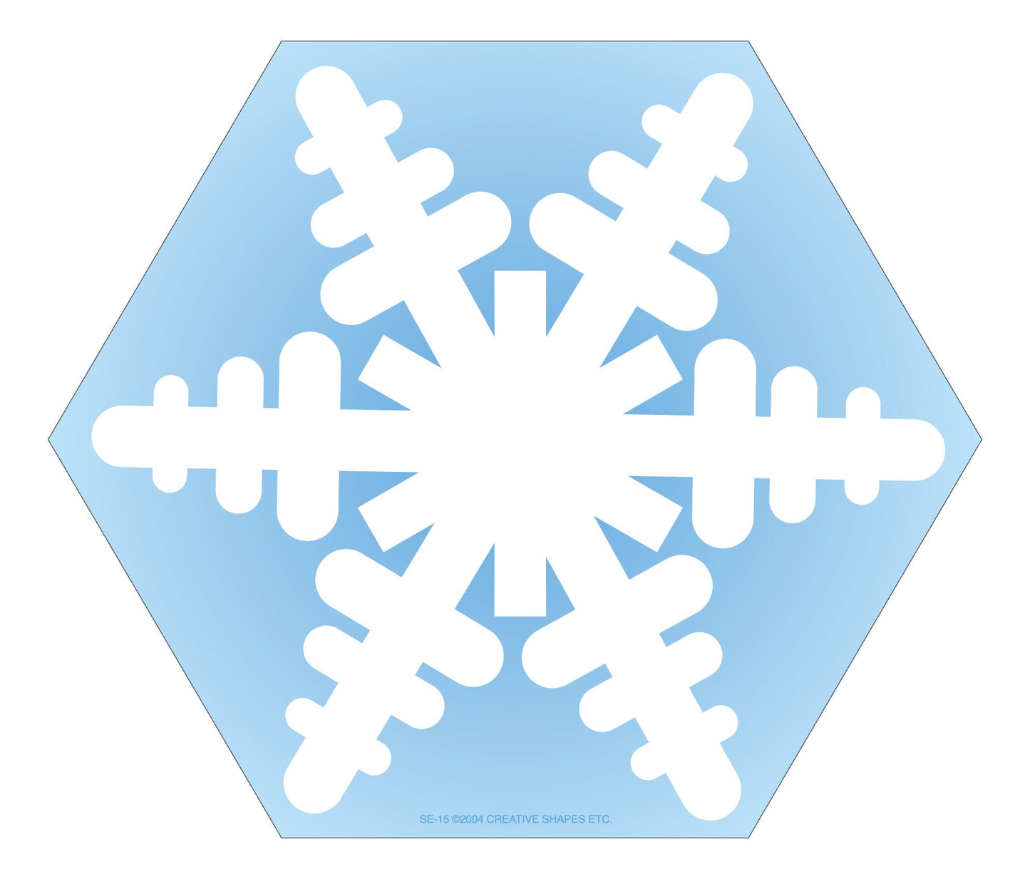 SHAPES ETC. Large Notepad - Snowflake
