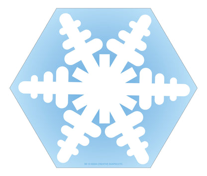 SHAPES ETC. Large Notepad - Snowflake