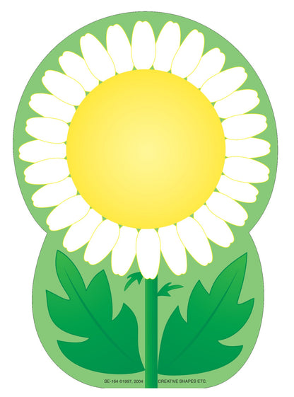 SHAPES ETC. Large Notepad - Daisy