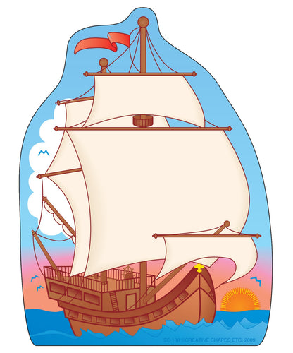 SHAPES ETC. Large Notepad - Ship