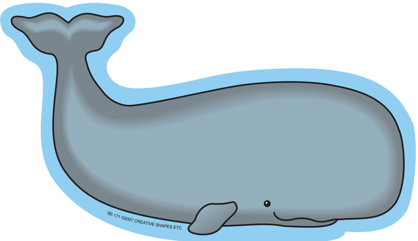 SHAPES ETC. Large Notepad - Whale