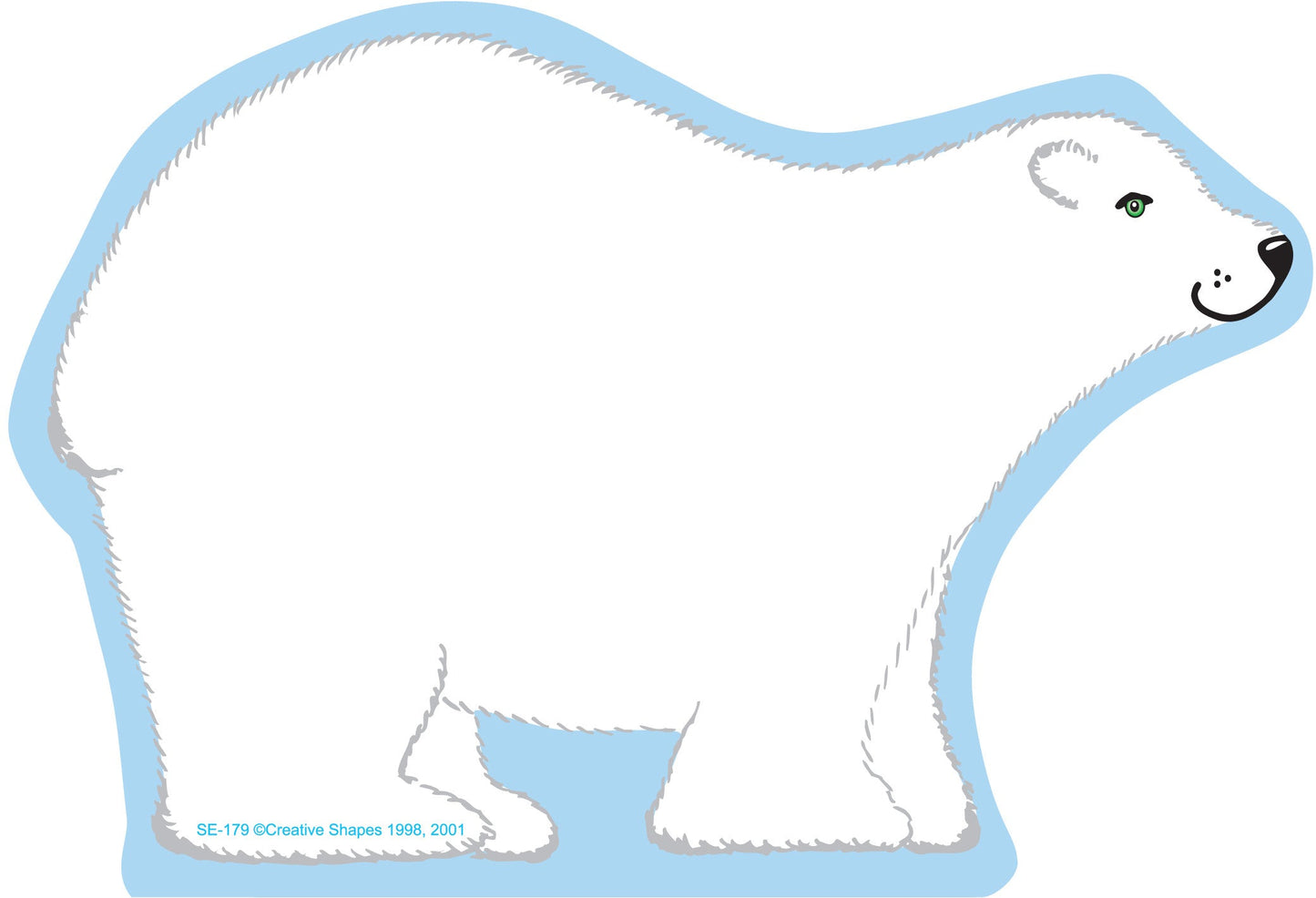 SHAPES ETC. Large Notepad - Polar Bear