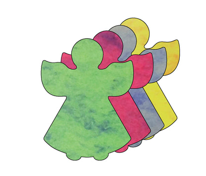 SHAPES ETC.  Angel Cut-Out Large Marble Assorted