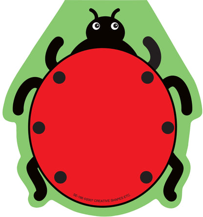 SHAPES ETC.  Notepad - Ladybug