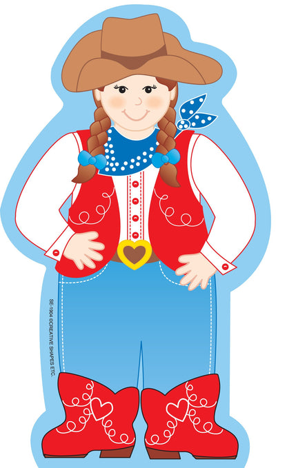 SHAPES ETC. Large Notepad - Cowgirl