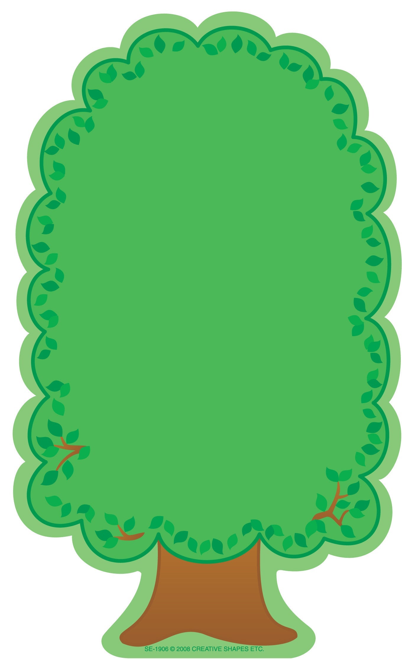SHAPES ETC. Large Notepad - Tree/Summer