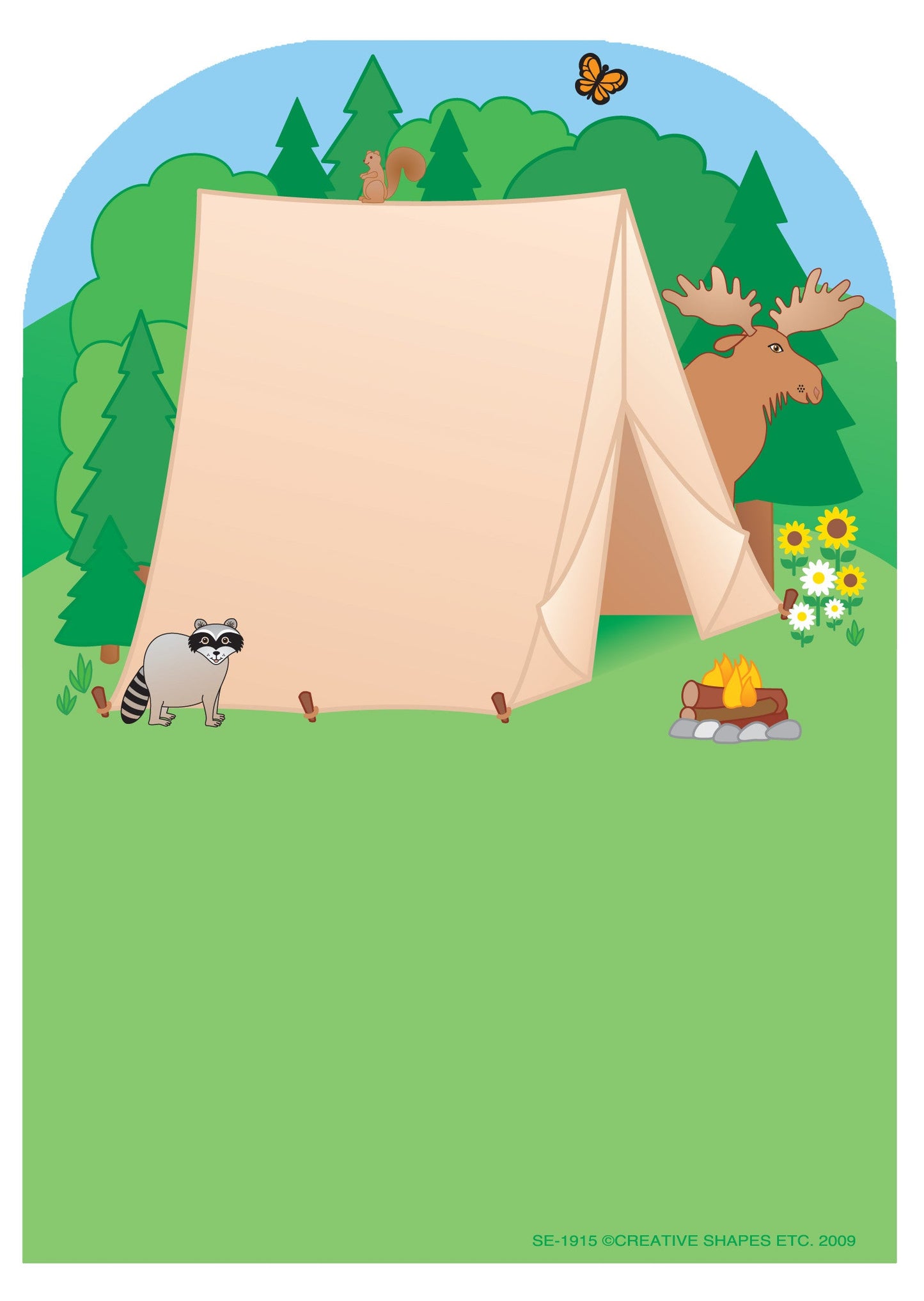 SHAPES ETC.  Large Notepad - Tent
