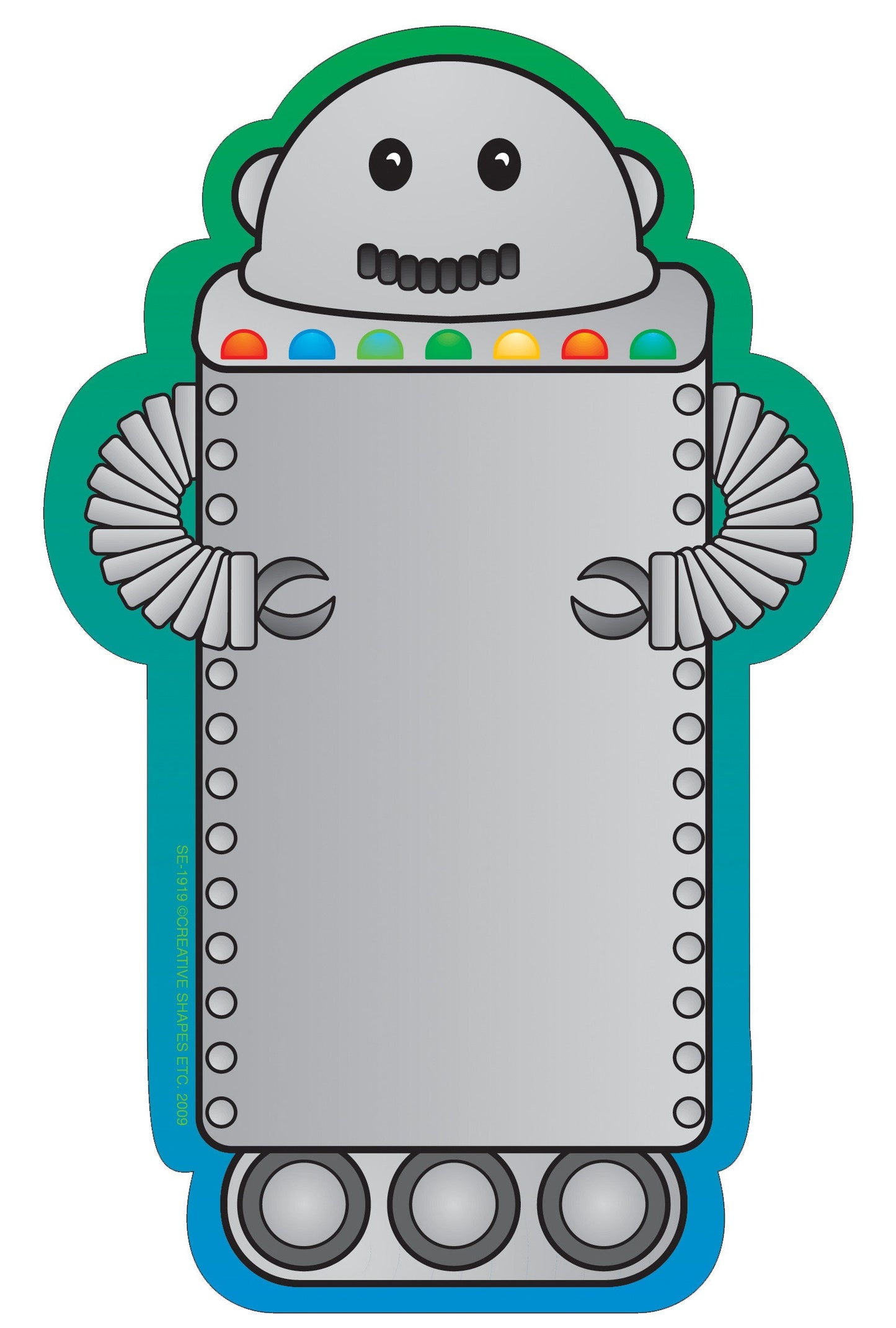 SHAPES ETC. Large Notepad - Robot