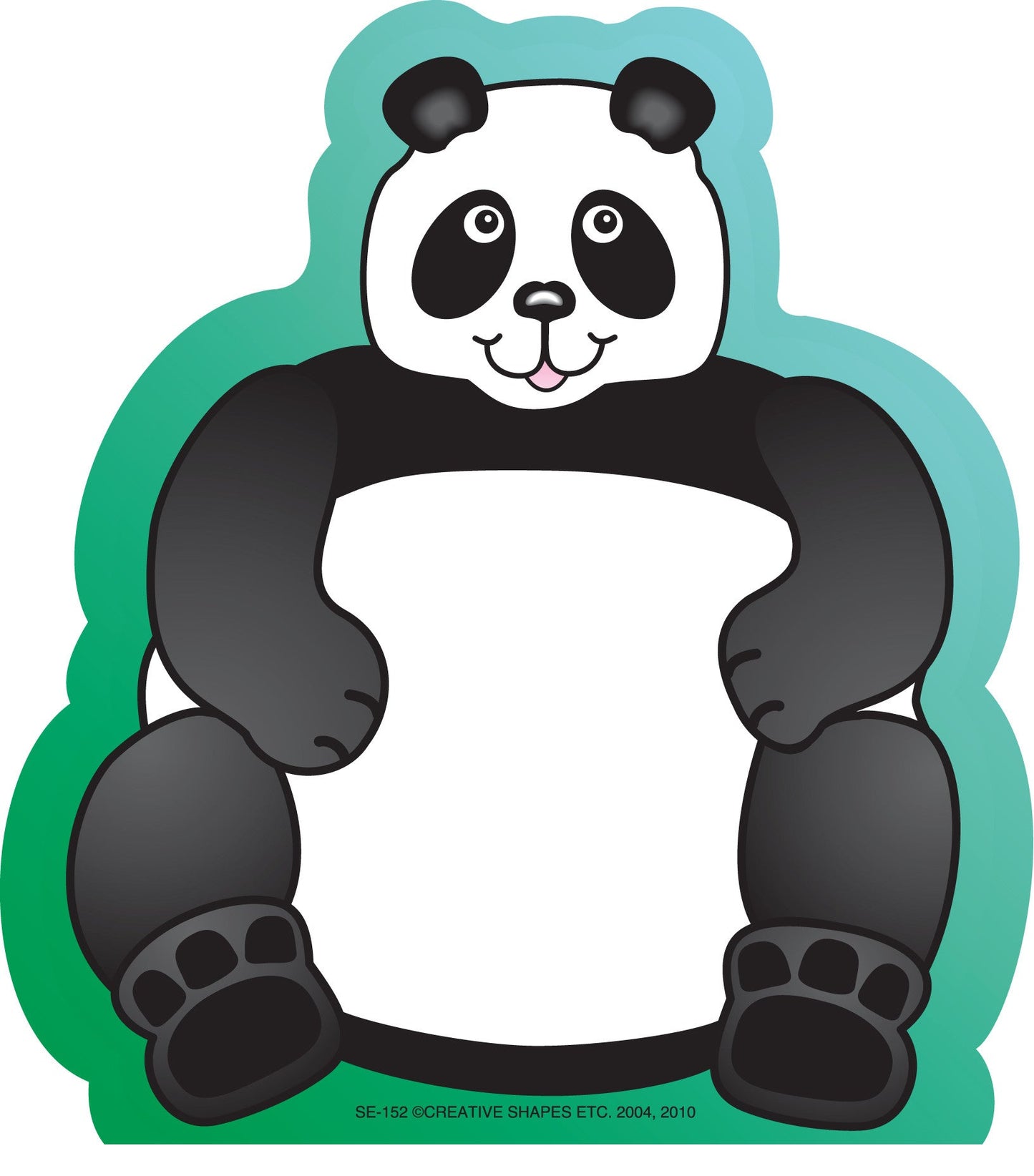 SHAPES ETC. Large Notepad - Panda
