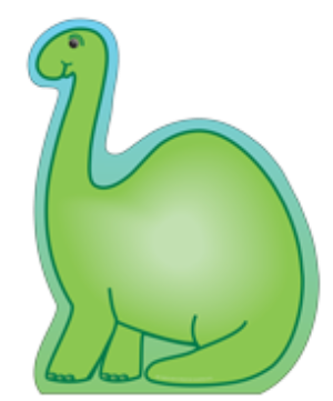 SHAPES ETC. Large Notepad - Dinosaur