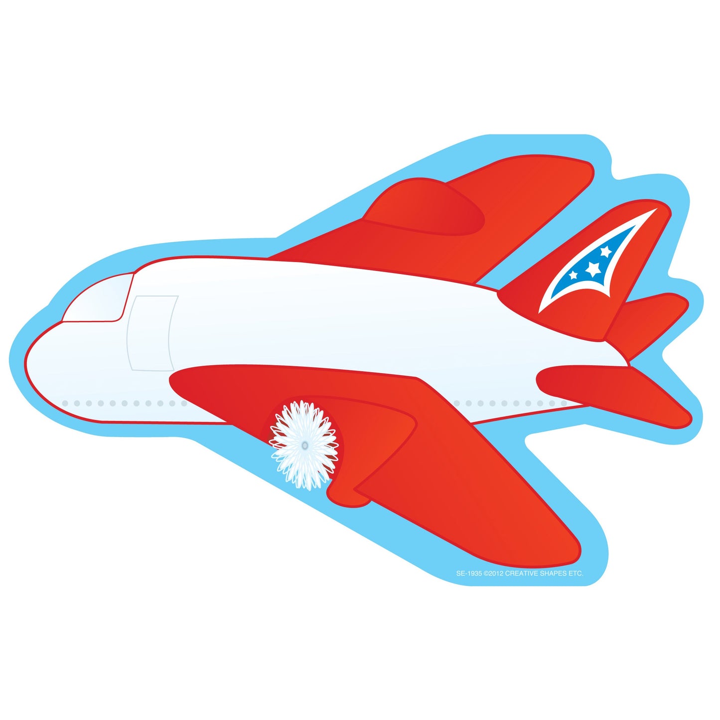 SHAPES ETC. Large Notepad - Airplane