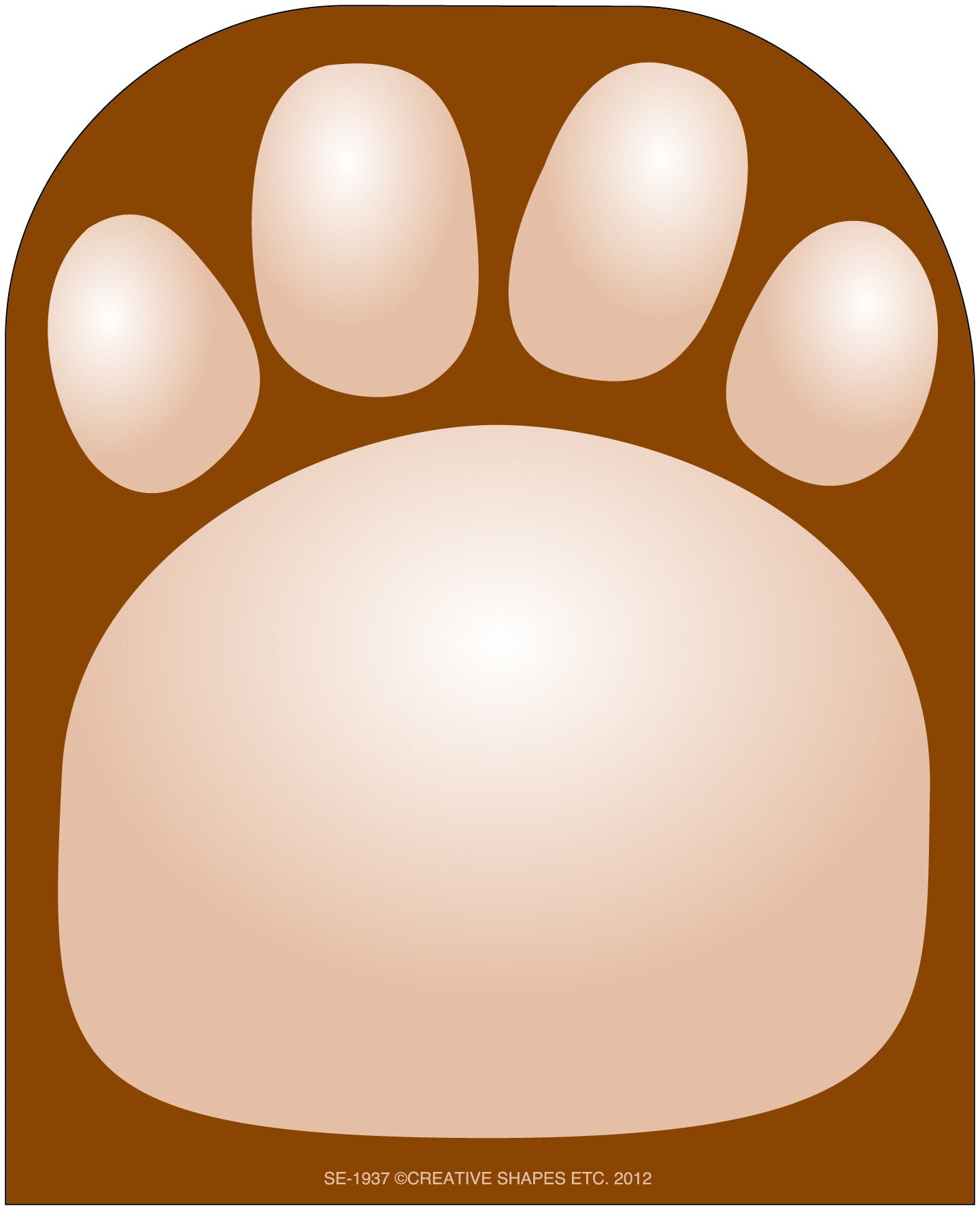 SHAPES ETC. Large Notepad - Paw Print