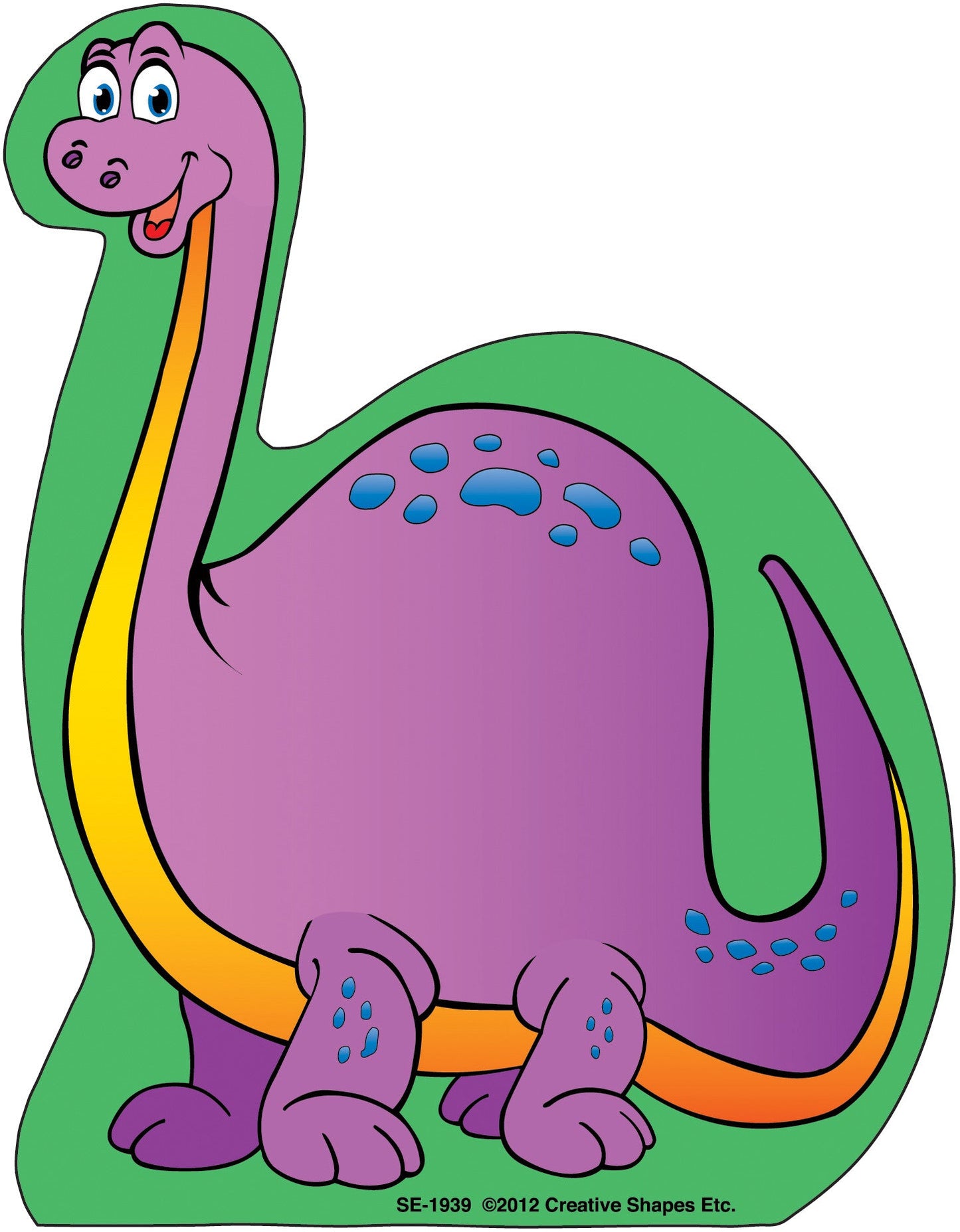 SHAPES ETC. Large Notepad - Brontosaurus