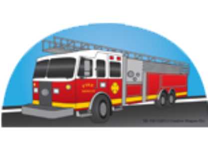 SHAPES ETC. Large Notepad - Fire Truck