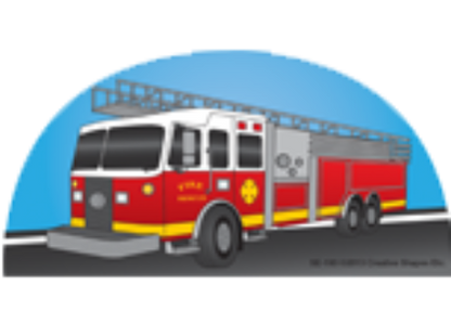 SHAPES ETC. Large Notepad - Fire Truck
