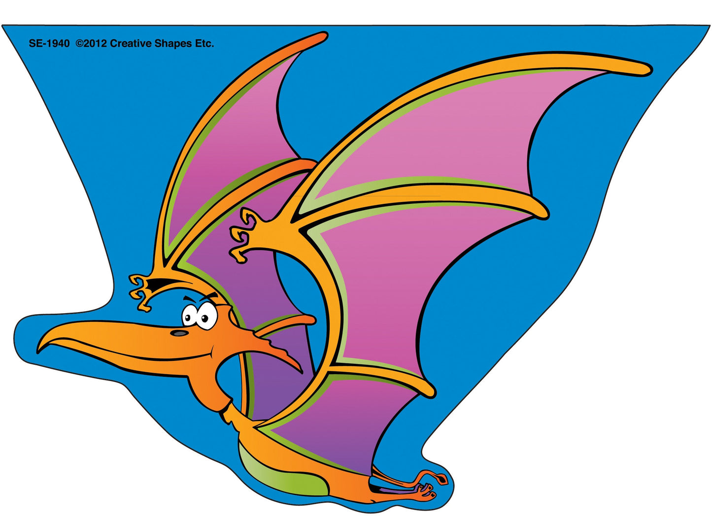SHAPES ETC. Large Notepad - Pterodactyl