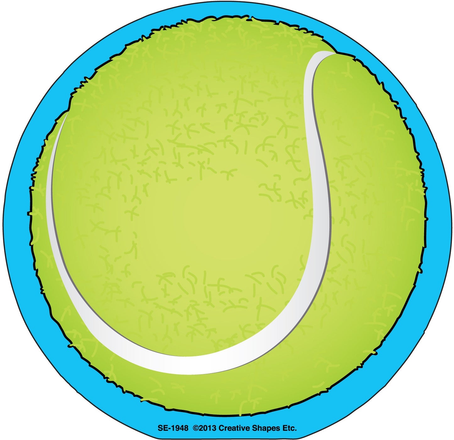 SHAPES ETC. Large Notepad - Tennis Ball