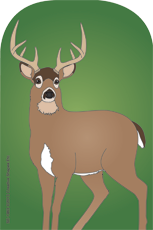 SHAPES ETC. Large Notepad - Deer