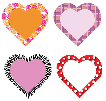 SHAPES ETC.  Large Cardstock Accents - Hearts Variety Pack