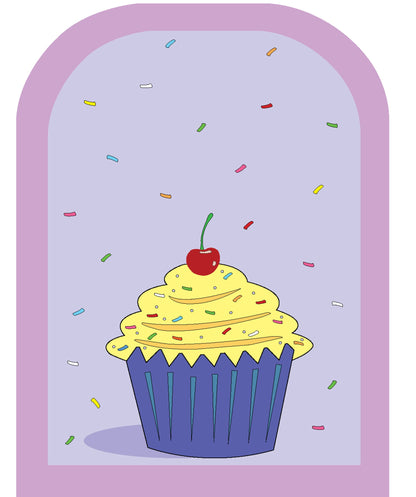 SHAPES ETC.  Large Cardstock Accents - Cupcake