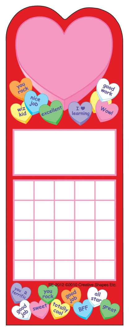 SHAPES ETC. Personal Incentive Chart - Heart