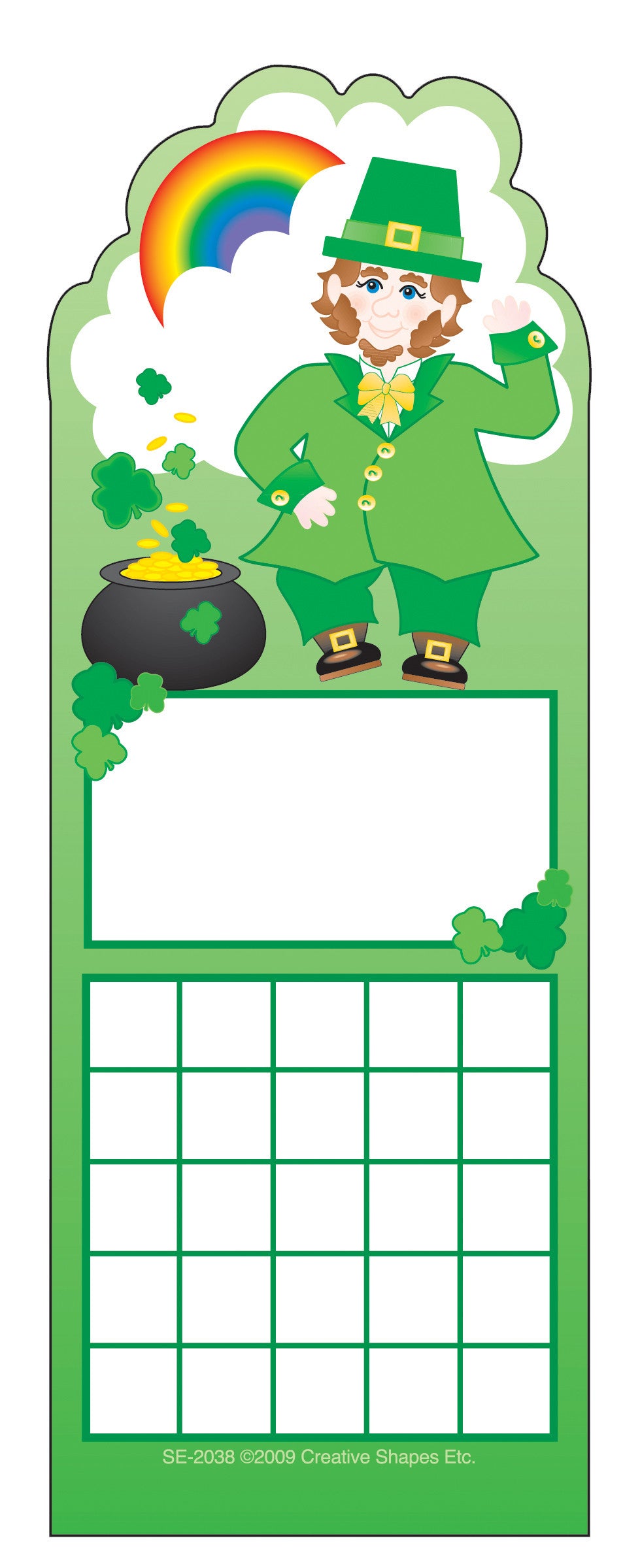 SHAPES ETC. Personal Incentive Chart - St. Patrick's Day