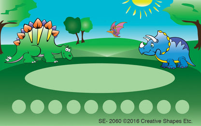 SHAPES ETC. Incentive Punch Cards - Dinosaur